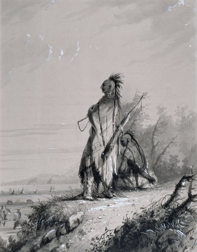Guardia indiana Sioux da Alfred Jacob Miller